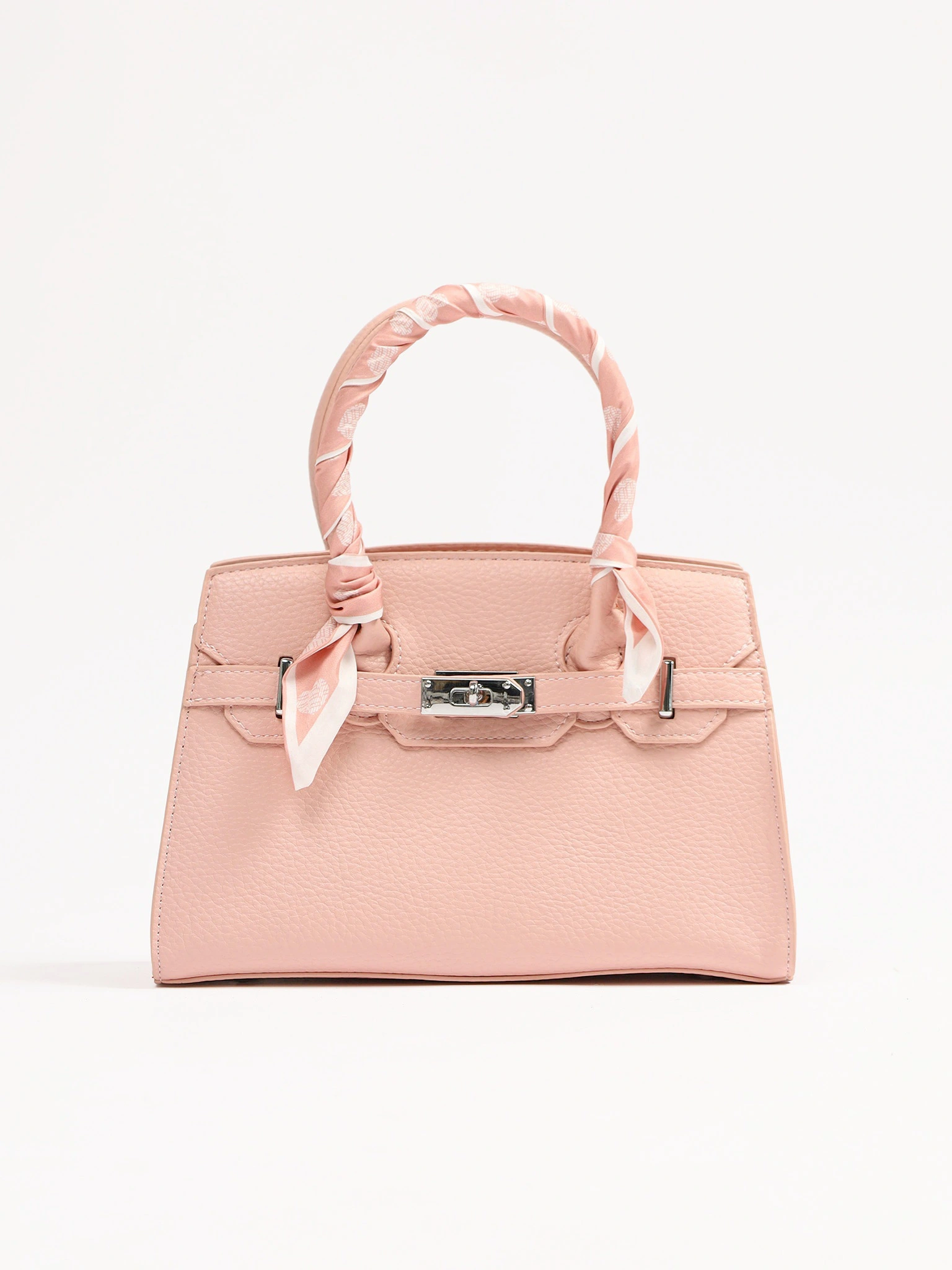 Сумка-тоут  с декоративным платком в ассортименте